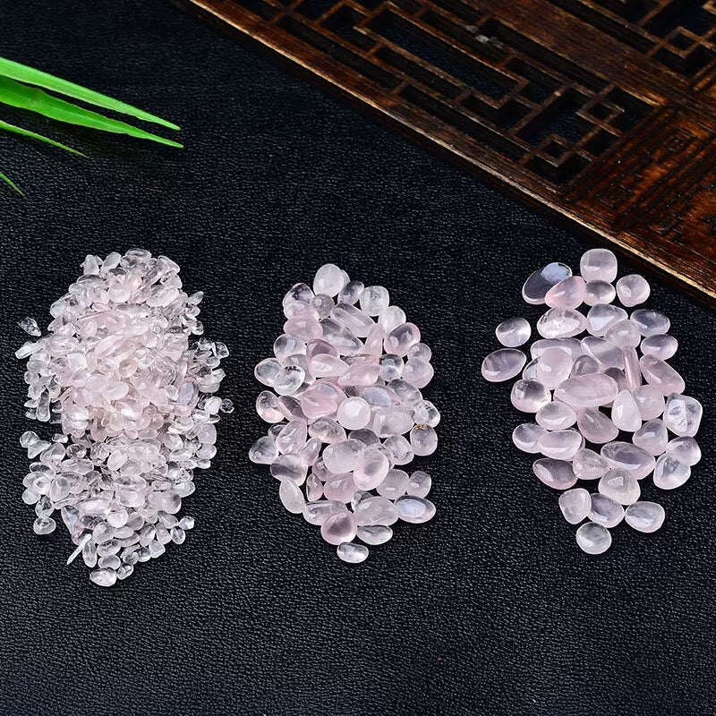 Rose quartz chip stone 20$/kg
