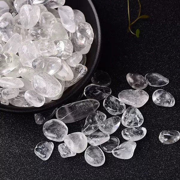 Clear quartz chip stone 30$/kg