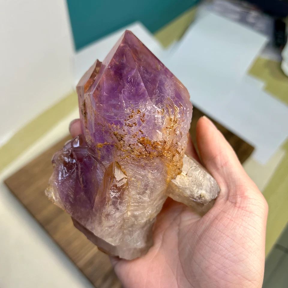 770g Natural Zambia Amethyst quartz cluster crystal specimen Healing