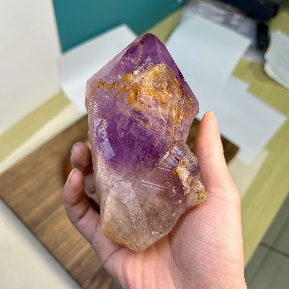 770g Natural Zambia Amethyst quartz cluster crystal specimen Healing