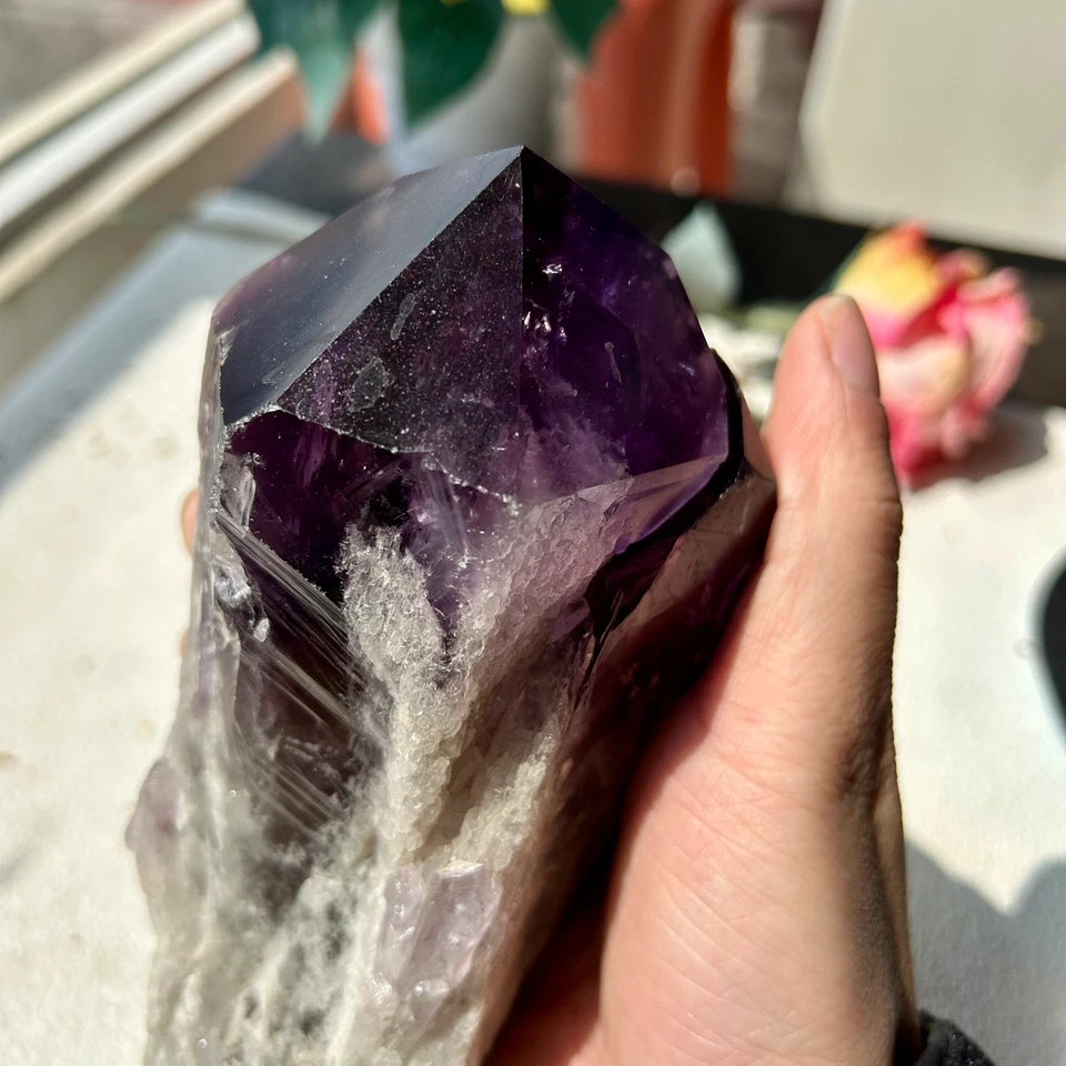1090g Natural Amethyst ROOT Raw Amethyst Wand Point Healing