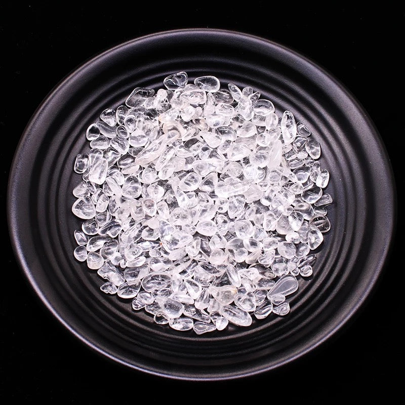 Clear quartz chip stone 30$/kg