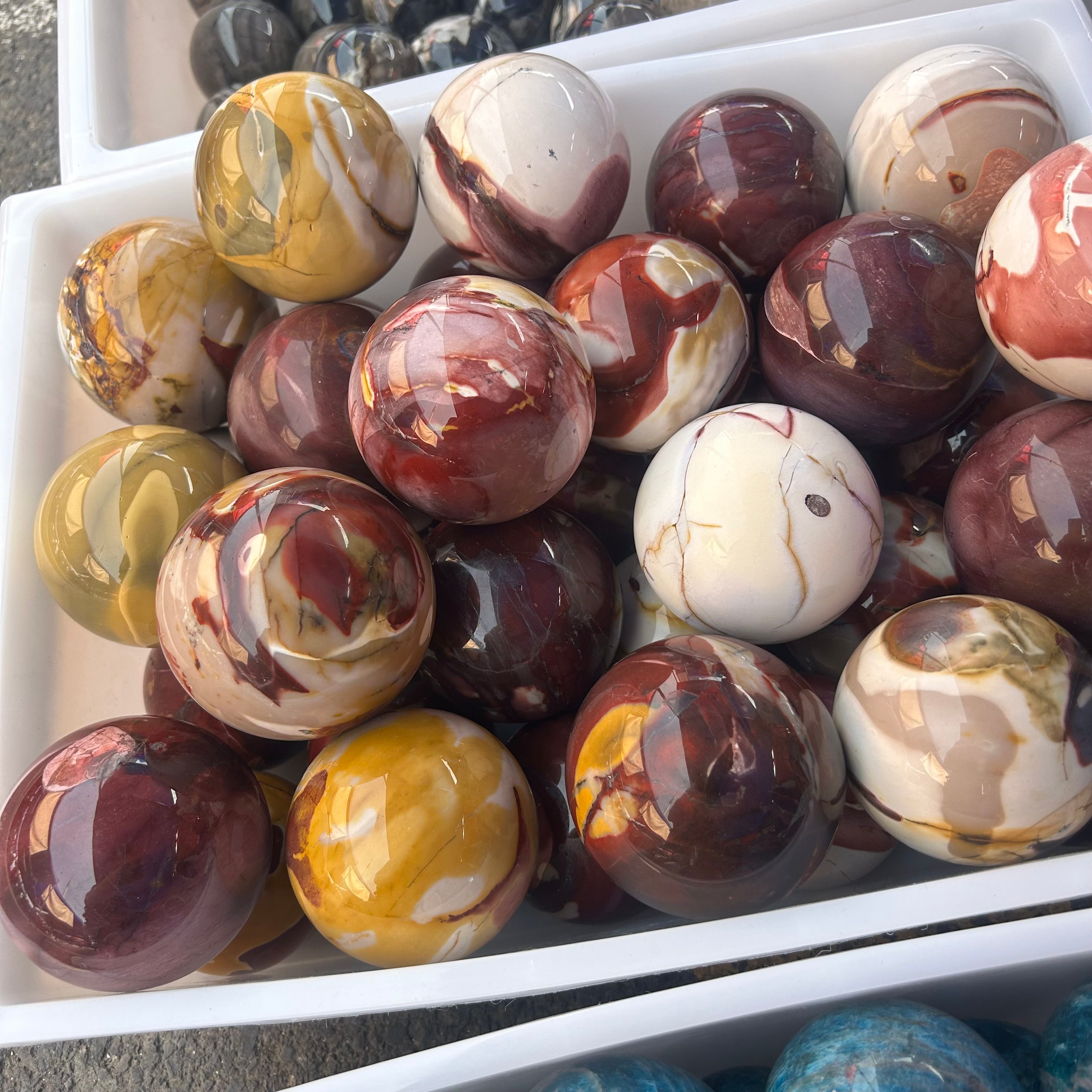 Natural Mookite Jasper Quartz Crystal Sphere
