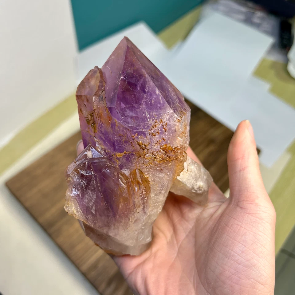 770g Natural Zambia Amethyst quartz cluster crystal specimen Healing