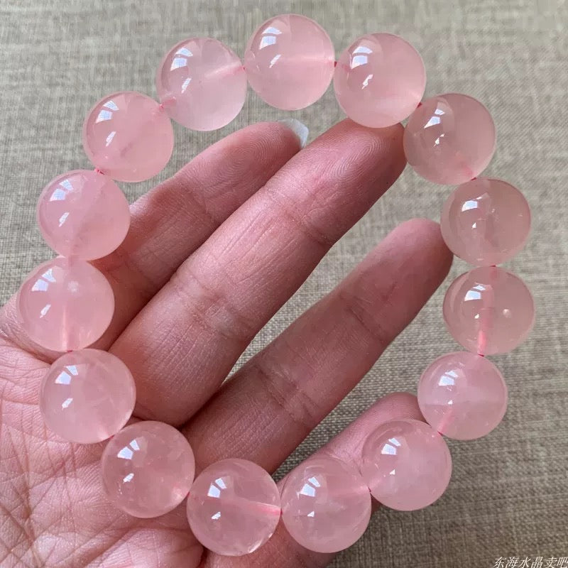 Madagascar Rose quartz bracelet