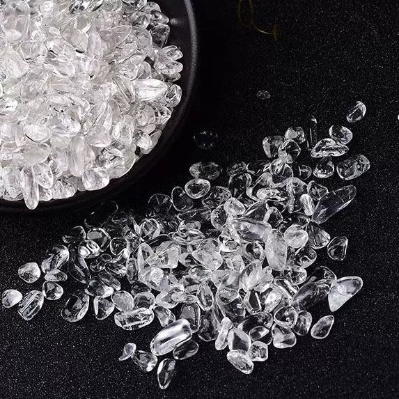 Clear quartz chip stone 30$/kg