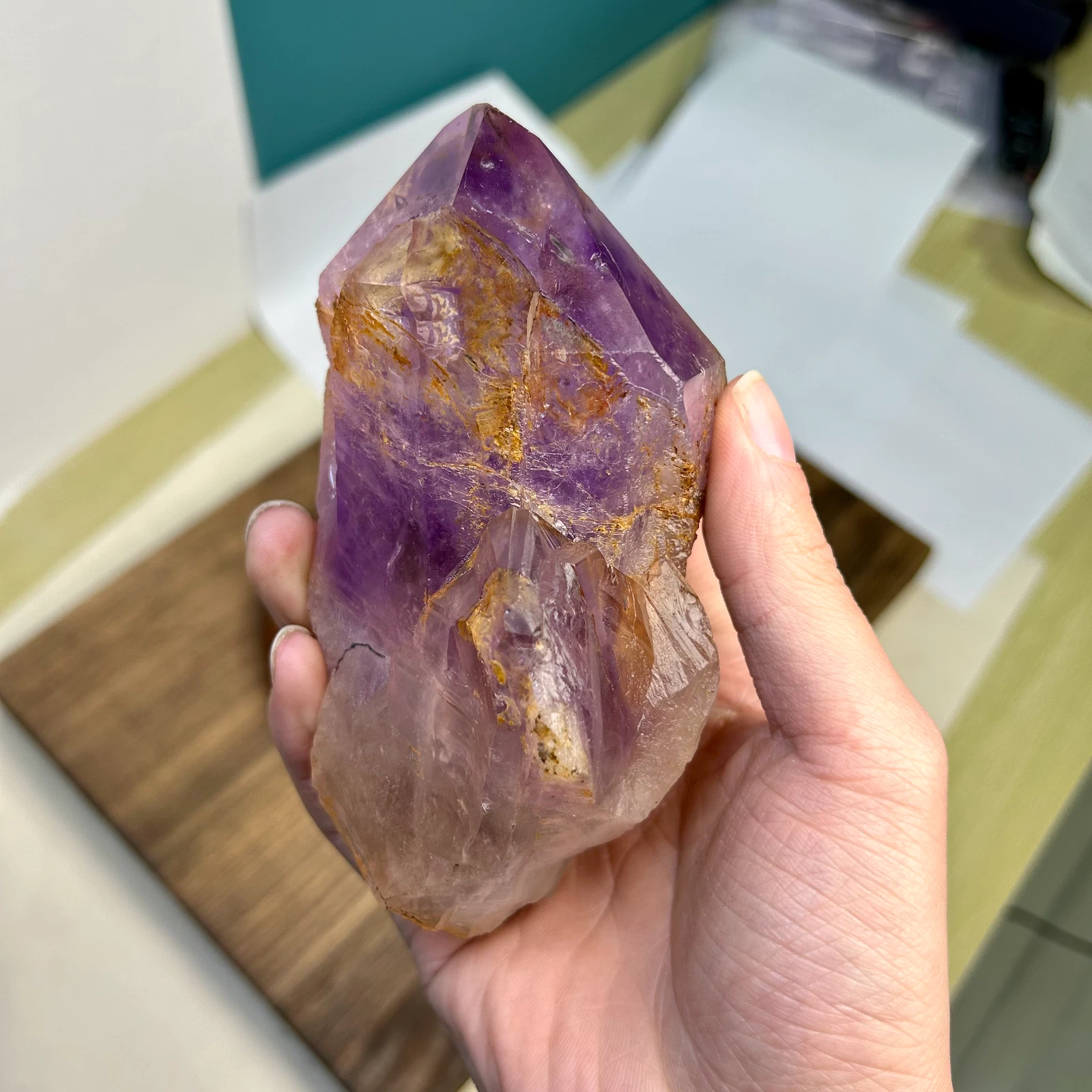 770g Natural Zambia Amethyst quartz cluster crystal specimen Healing