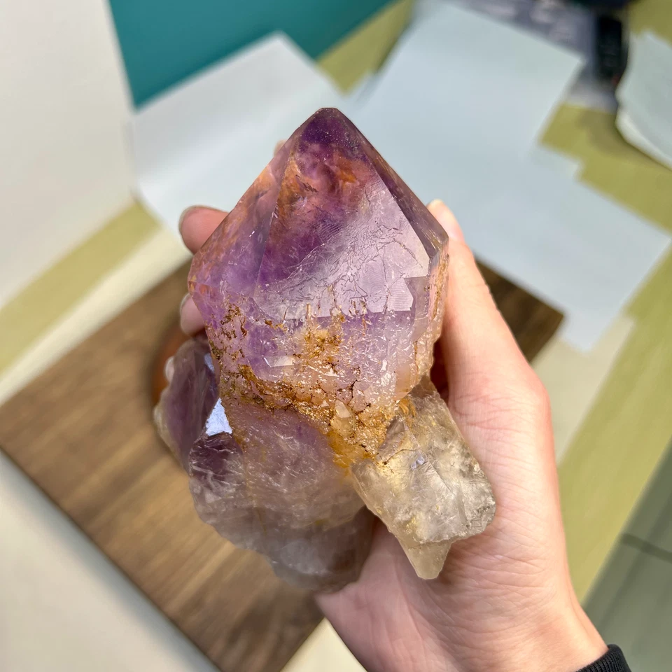 770g Natural Zambia Amethyst quartz cluster crystal specimen Healing