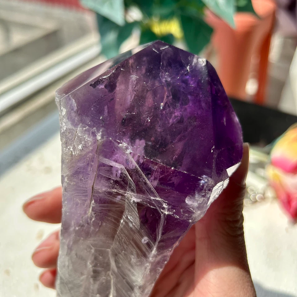 870g Natural Amethyst ROOT Raw Amethyst Wand Point Healing