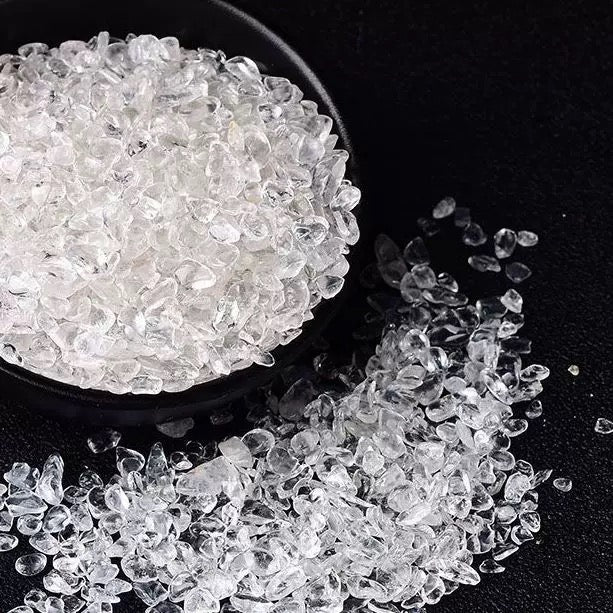 Clear quartz chip stone 30$/kg