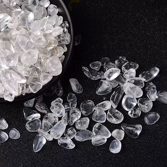 Clear quartz chip stone 30$/kg
