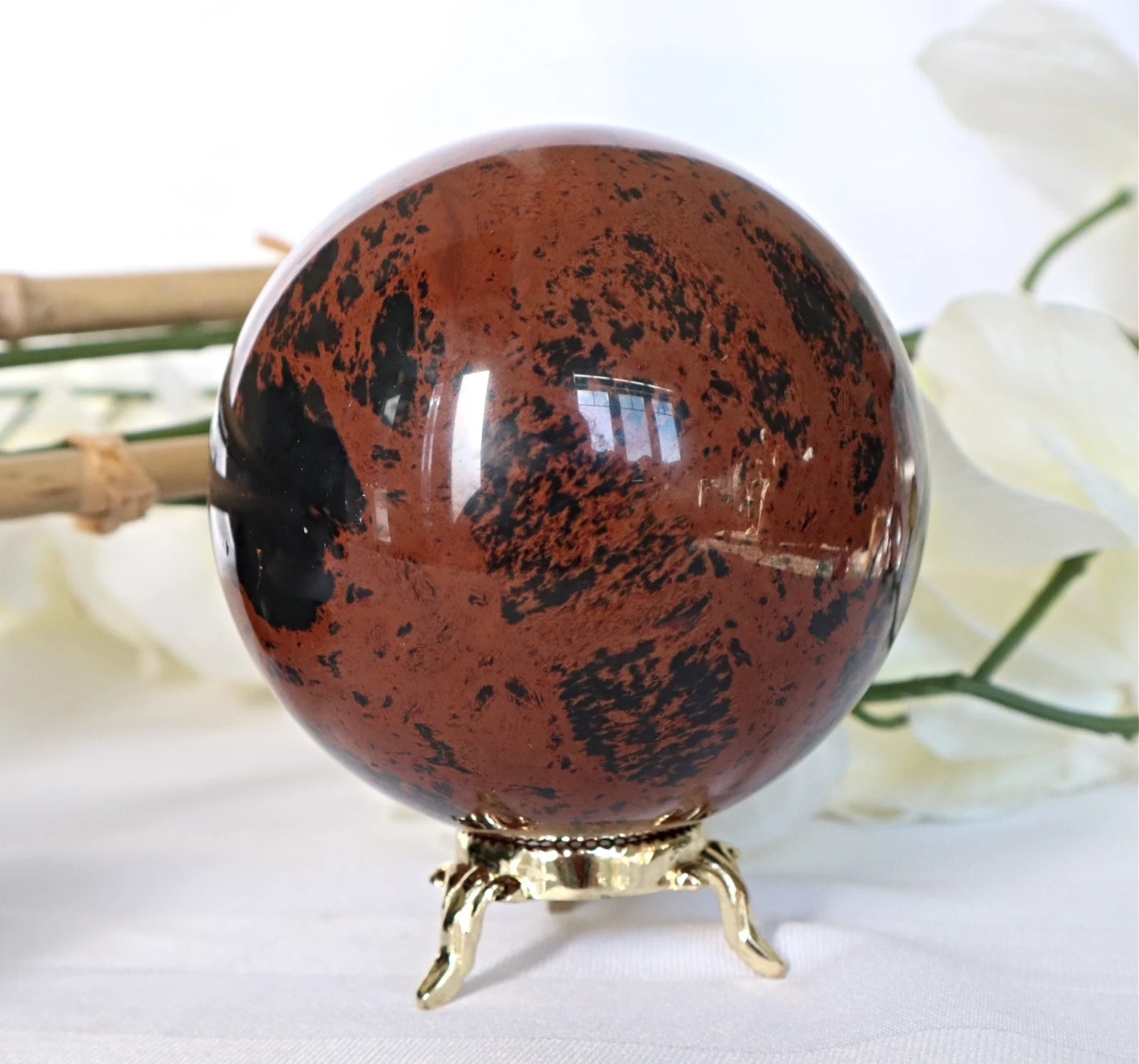 Mahogany Obsidian Sphere