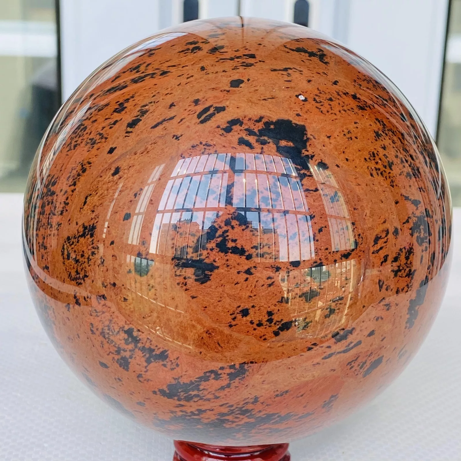 Mahogany Obsidian Sphere