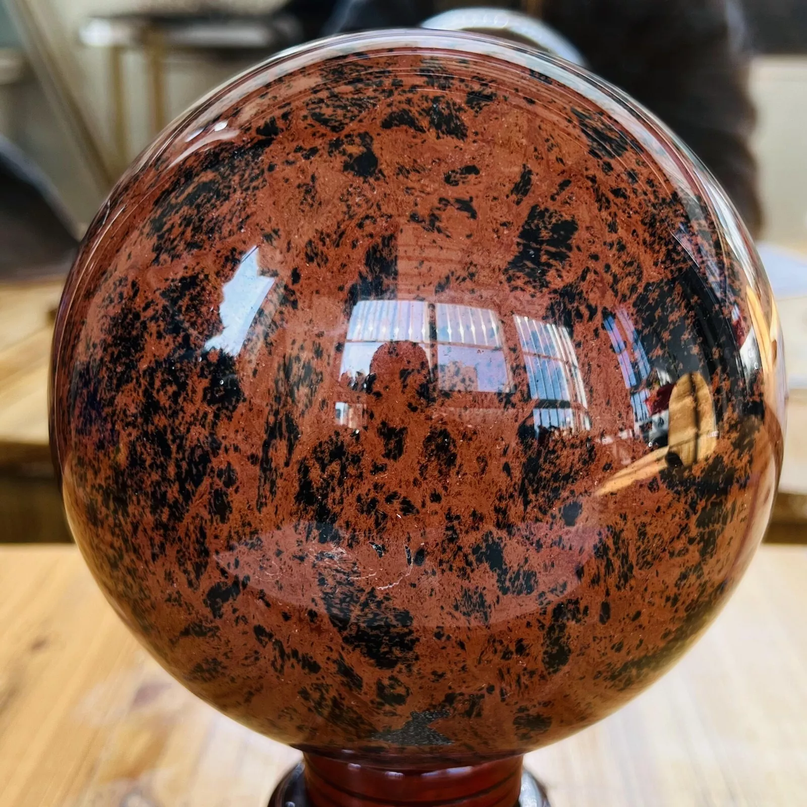 Mahogany Obsidian Sphere