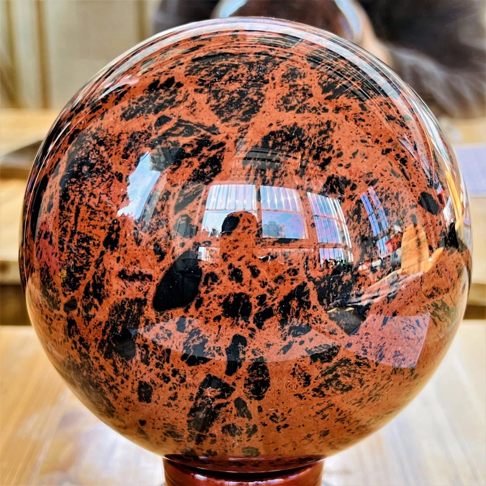 Mahogany Obsidian Sphere