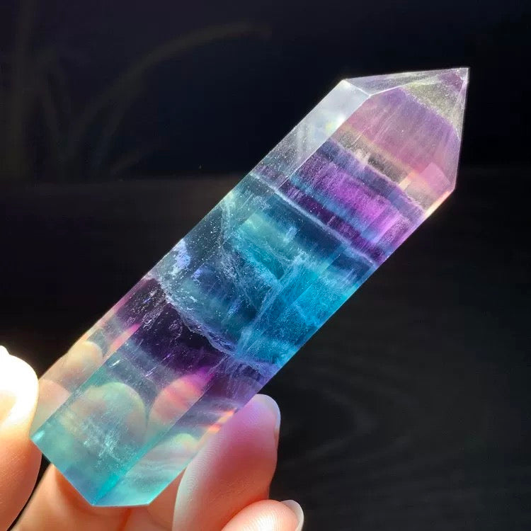 Rainbow fluorite tower 80$/kg