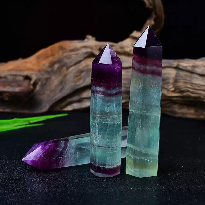 Rainbow fluorite tower 80$/kg
