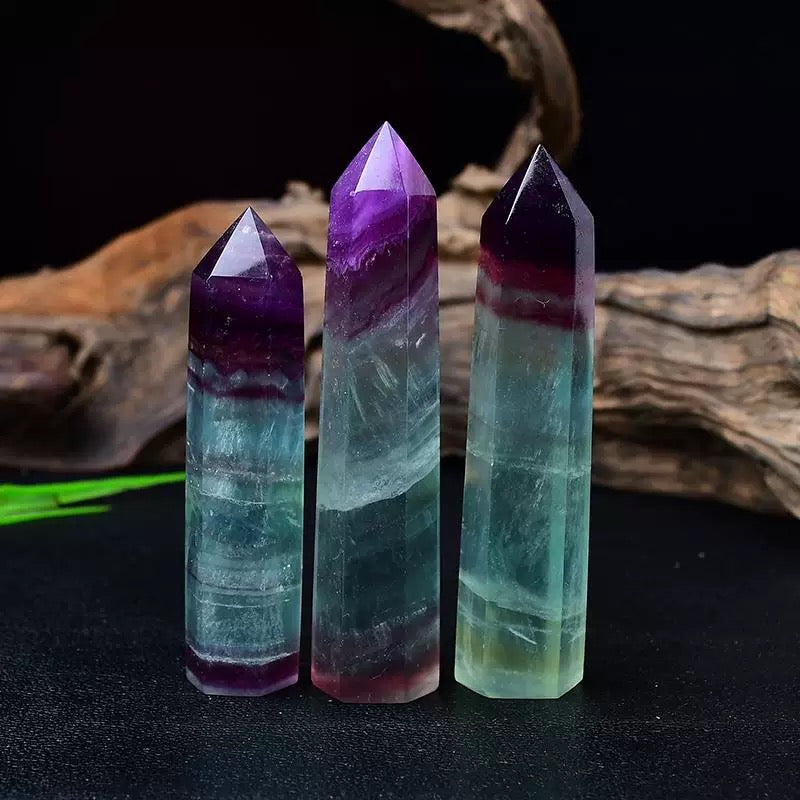 Rainbow fluorite tower 80$/kg