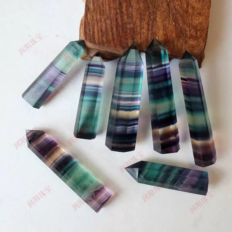 Rainbow fluorite tower 80$/kg