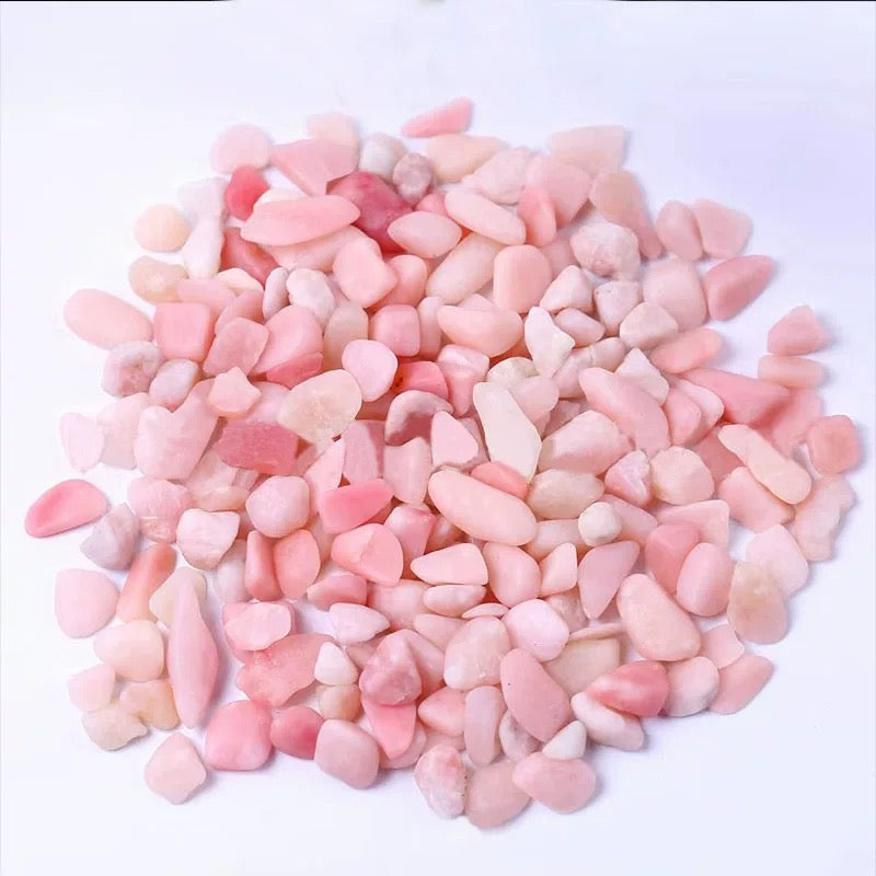 Pink opal chip stone 20$/kg
