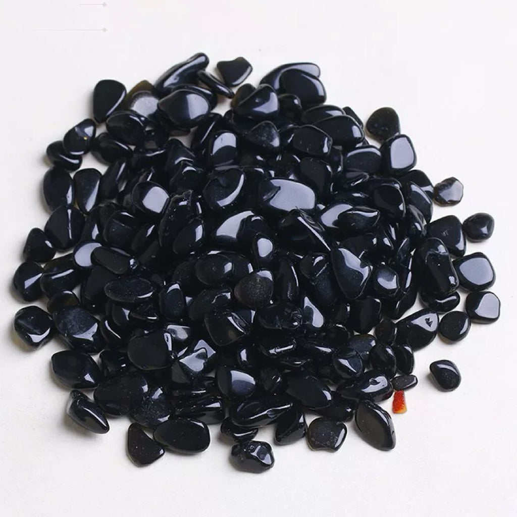 Black obsidian chip stone 15$/kg