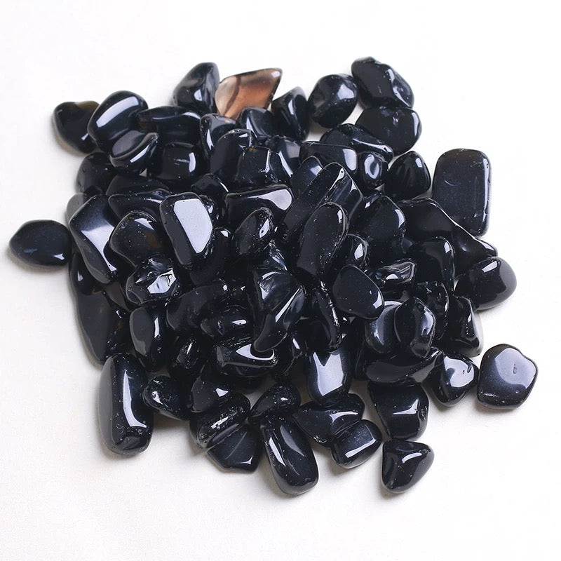 Black obsidian chip stone 15$/kg