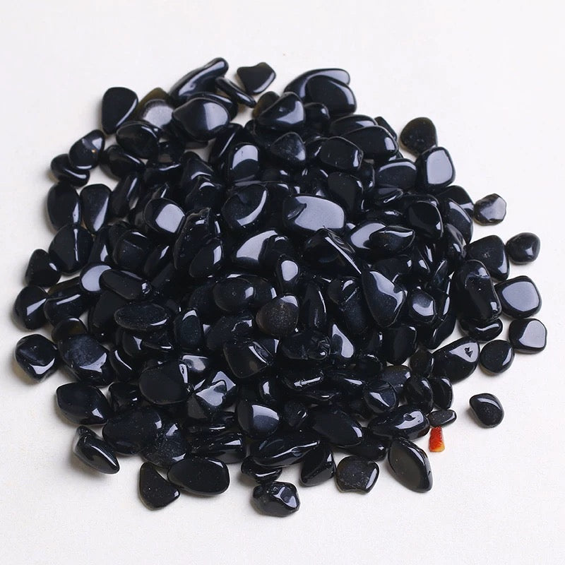 Black obsidian chip stone 15$/kg