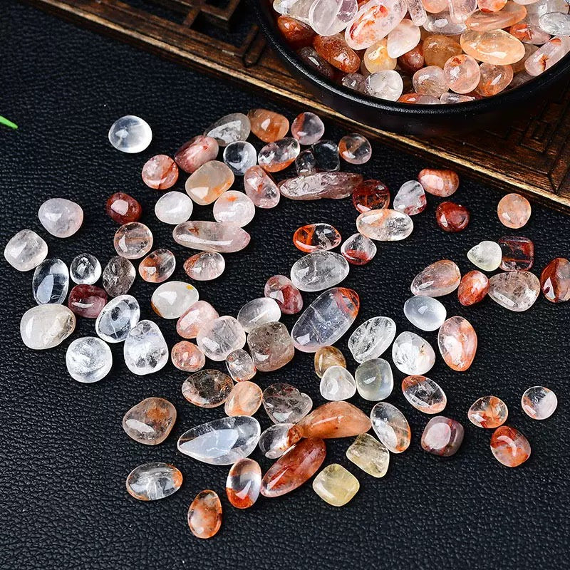 Red fire quartz chip stone 35$/kg
