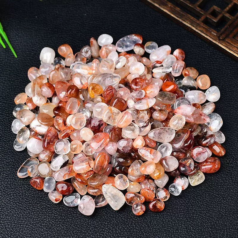 Red fire quartz chip stone 35$/kg