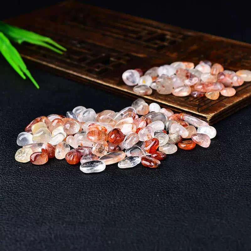 Red fire quartz chip stone 35$/kg