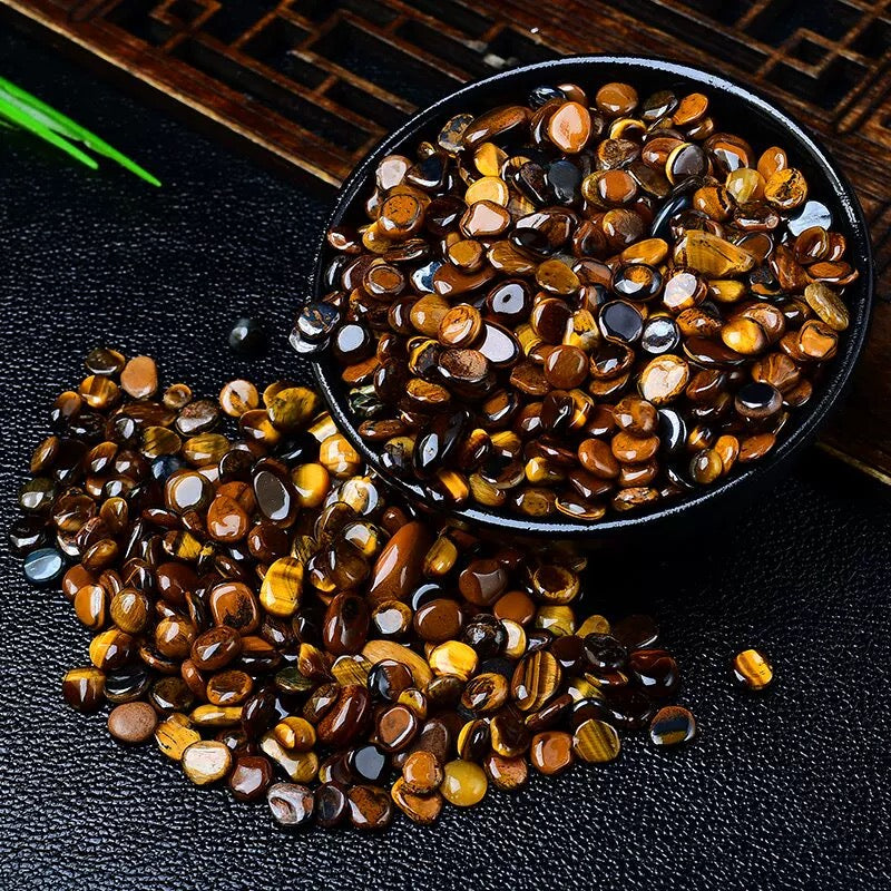 Yellow tiger eye chip stone 15$/kg