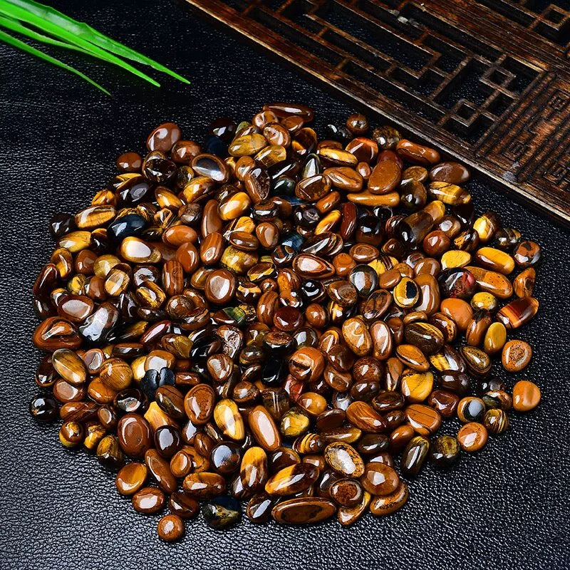 Yellow tiger eye chip stone 15$/kg