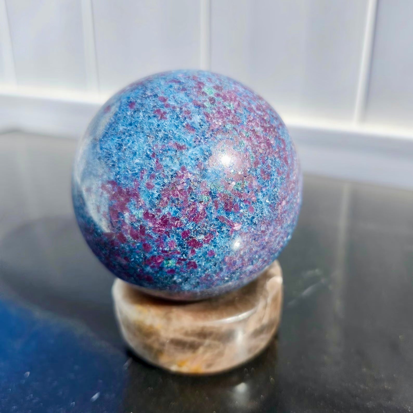 ruby kyanite sphere