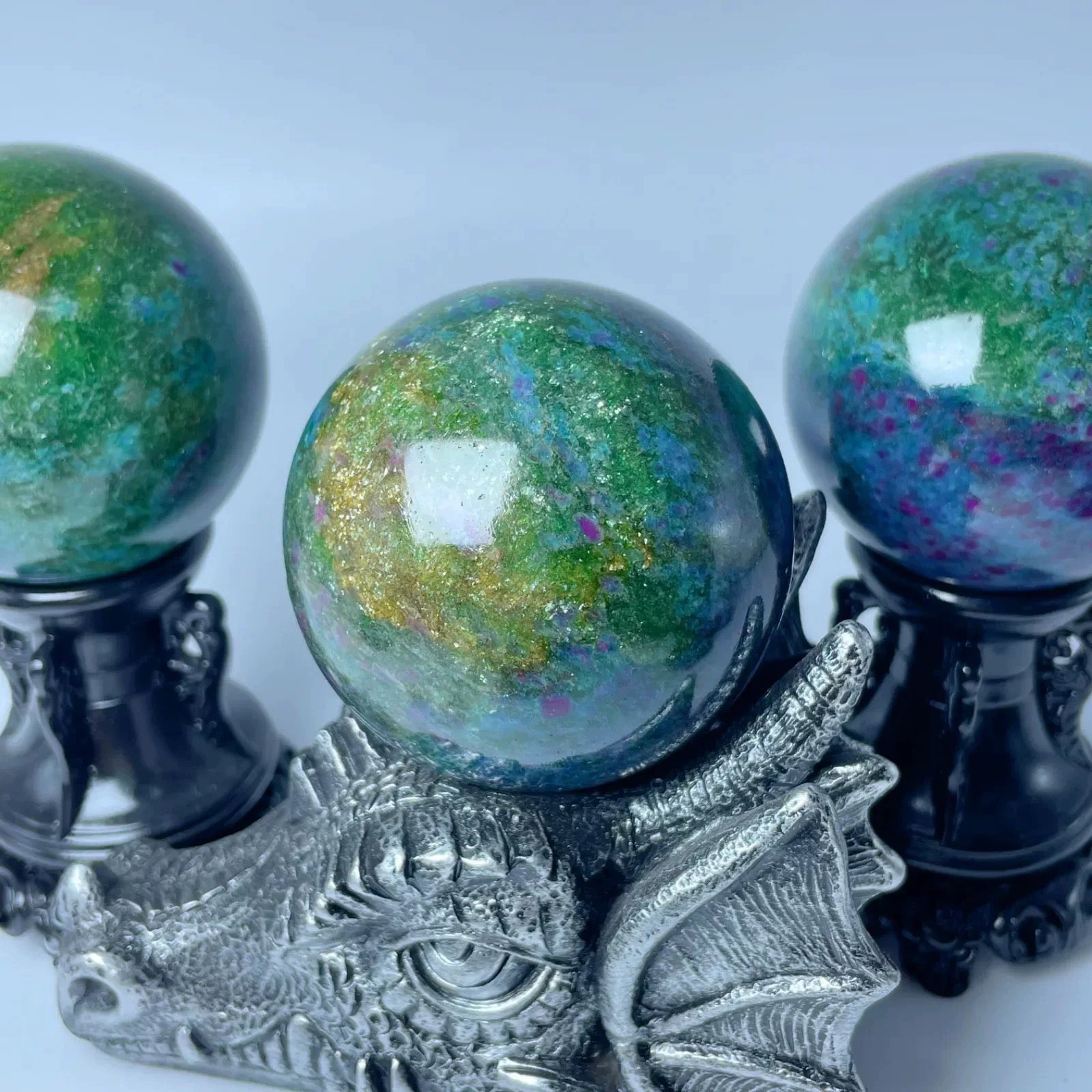 ruby kyanite sphere
