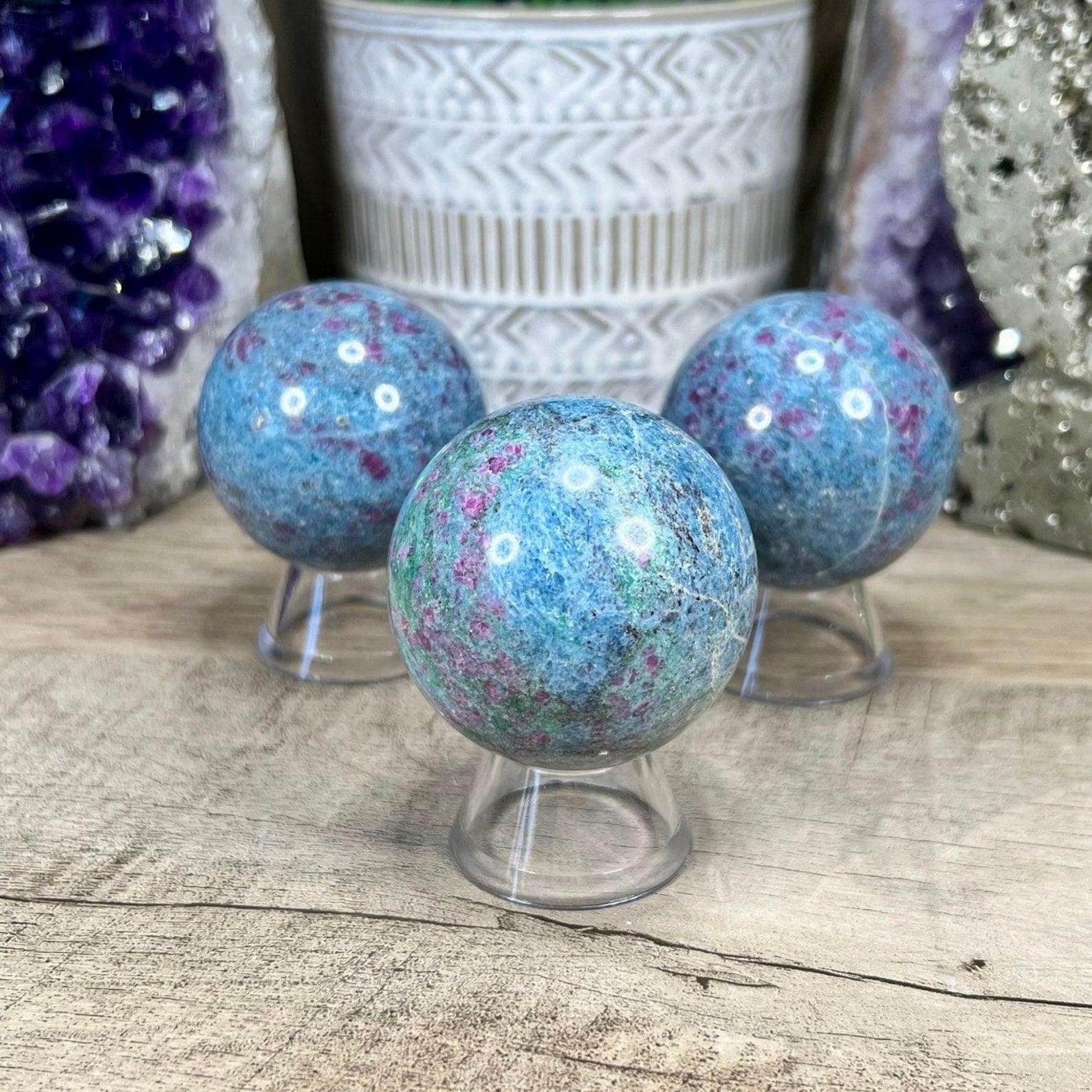 ruby kyanite sphere
