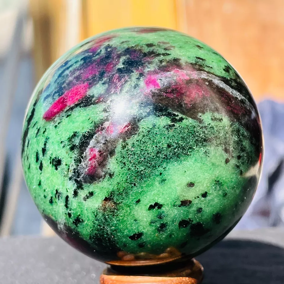 Ruby zoisite sphere