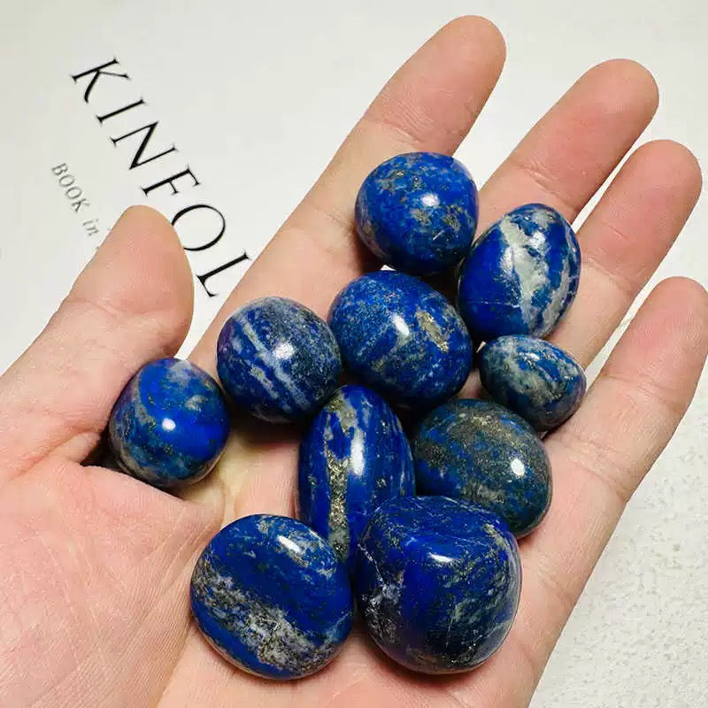 Lapis palm stone and chip stone