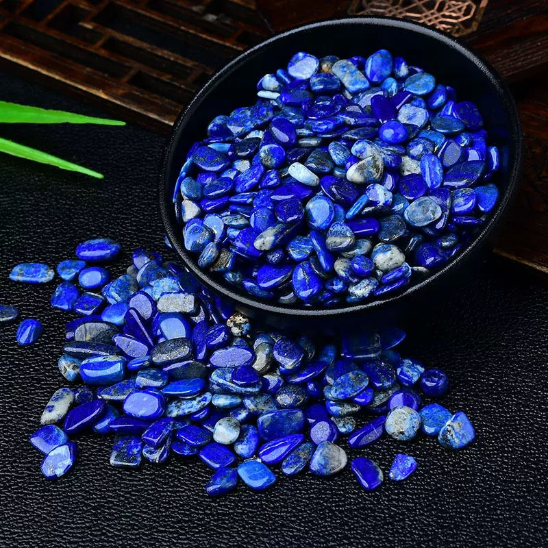 Lapis palm stone and chip stone