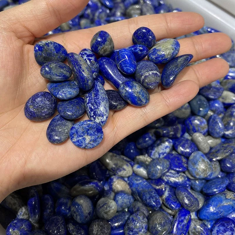 Lapis palm stone and chip stone