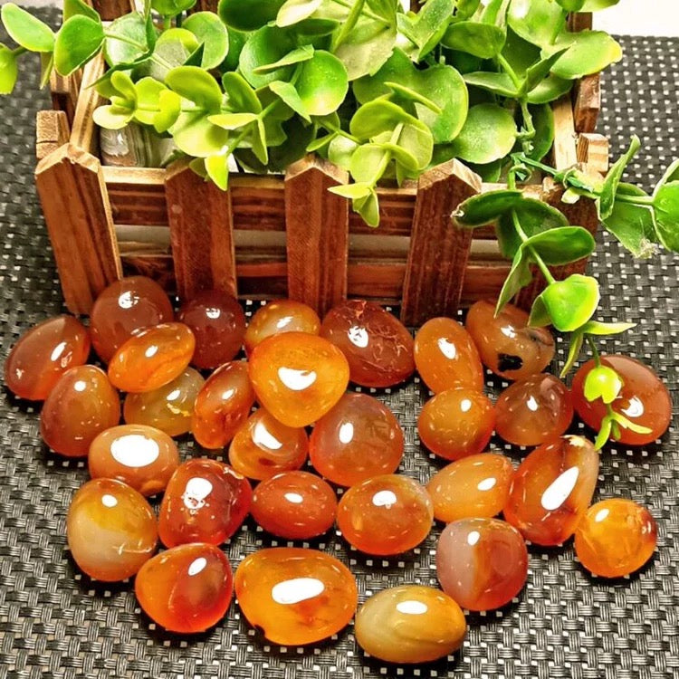 Red agate palm stone 30$/kg