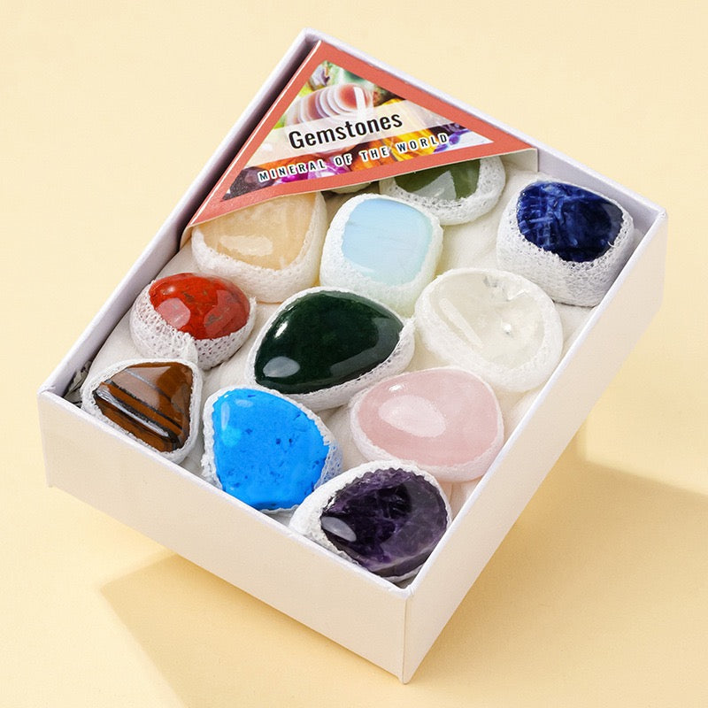 Raw mineral gift box