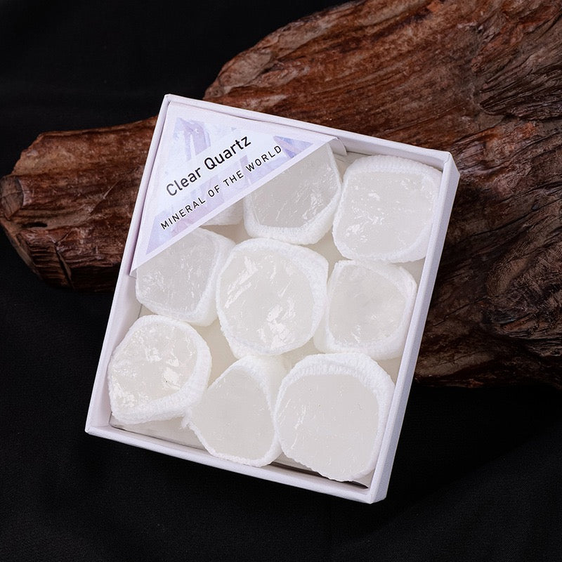 Raw mineral gift box