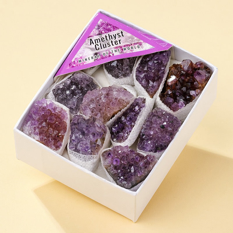 Raw mineral gift box