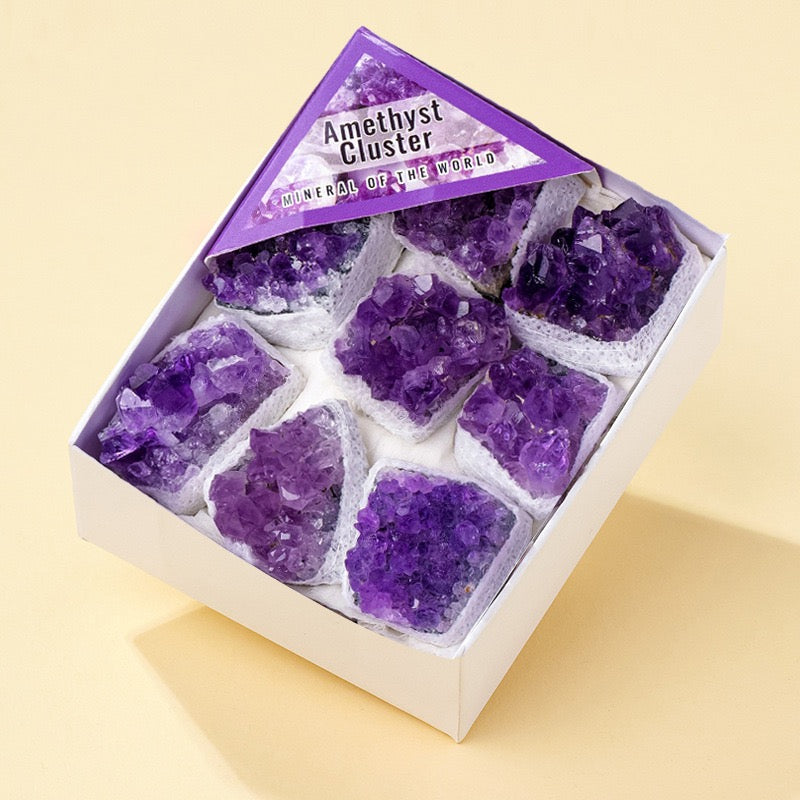Raw mineral gift box